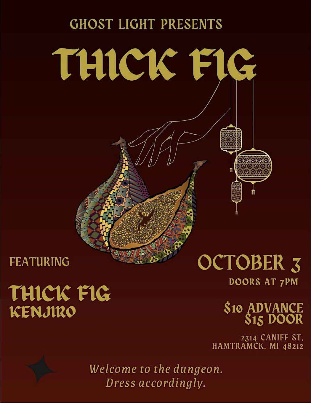 Thick Fig @ Ghost Light, 3 October | Event in Hamtramck | AllEvents
