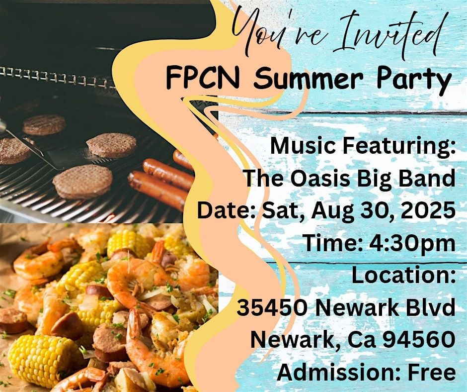FPCN Annual Summer Party, 30 August | Event in Newark | AllEvents