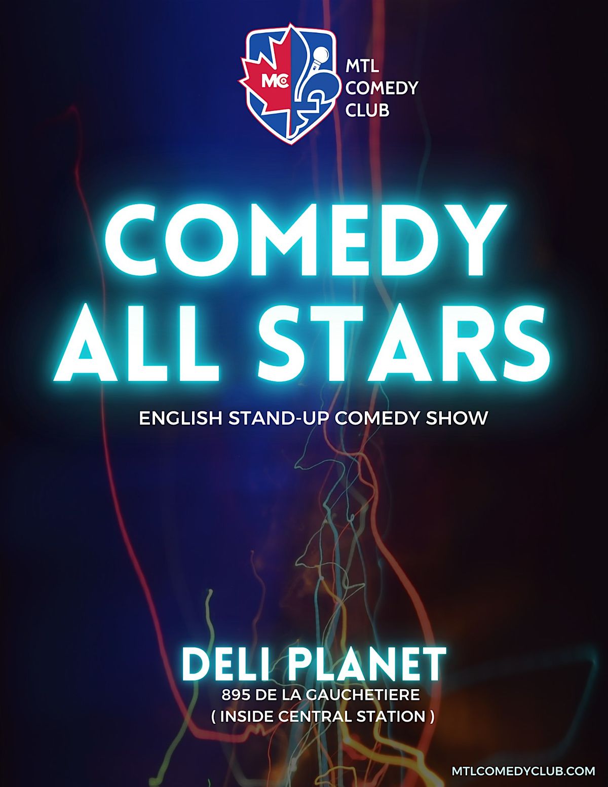 COMEDY ALL STARS! A Stand-Up Comedy Show - SATURDAY, JANUARY 10TH , 2025, 10 January | Event in Montréal