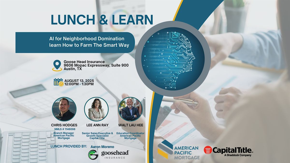 AI for Neighborhood Domination learn How to Farm The Smart Way, 13 August | Event in Austin | AllEvents