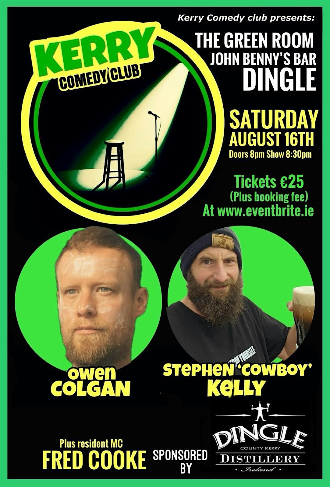 Owen Colgan and Stephen Cowboy Kelly are coming to the Kerry Comedy Club., 16 August | Event in Dingle | AllEvents