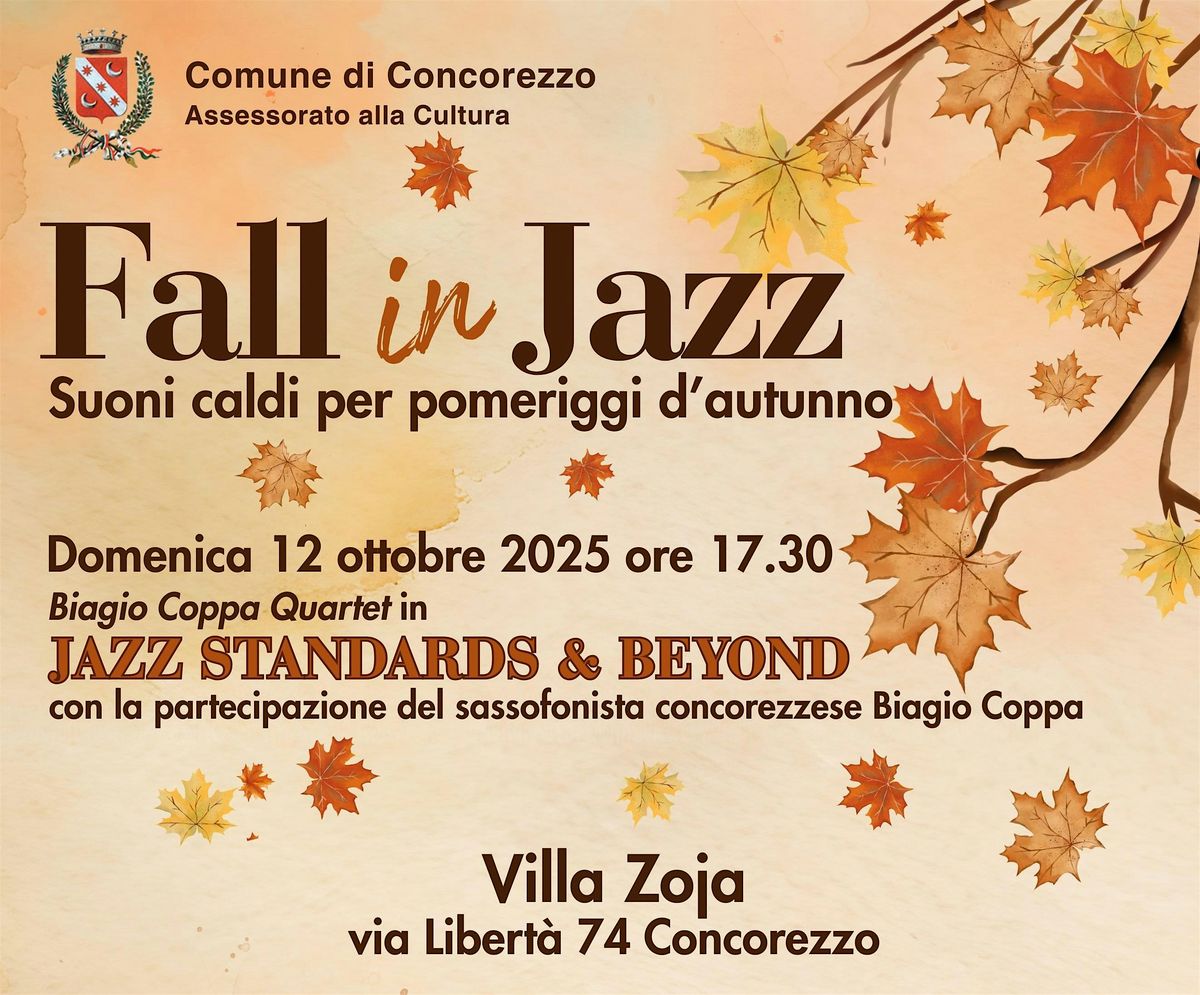 JAZZ STANDARDS & BEYOND, 12 October | Event in Concorezzo | AllEvents