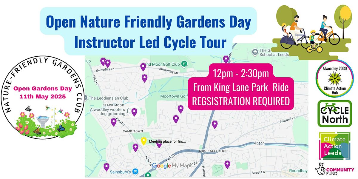 Instructor Led Cycling Ride Around Open Gardens Day Sites -, 11 May | Event in Leeds | AllEvents