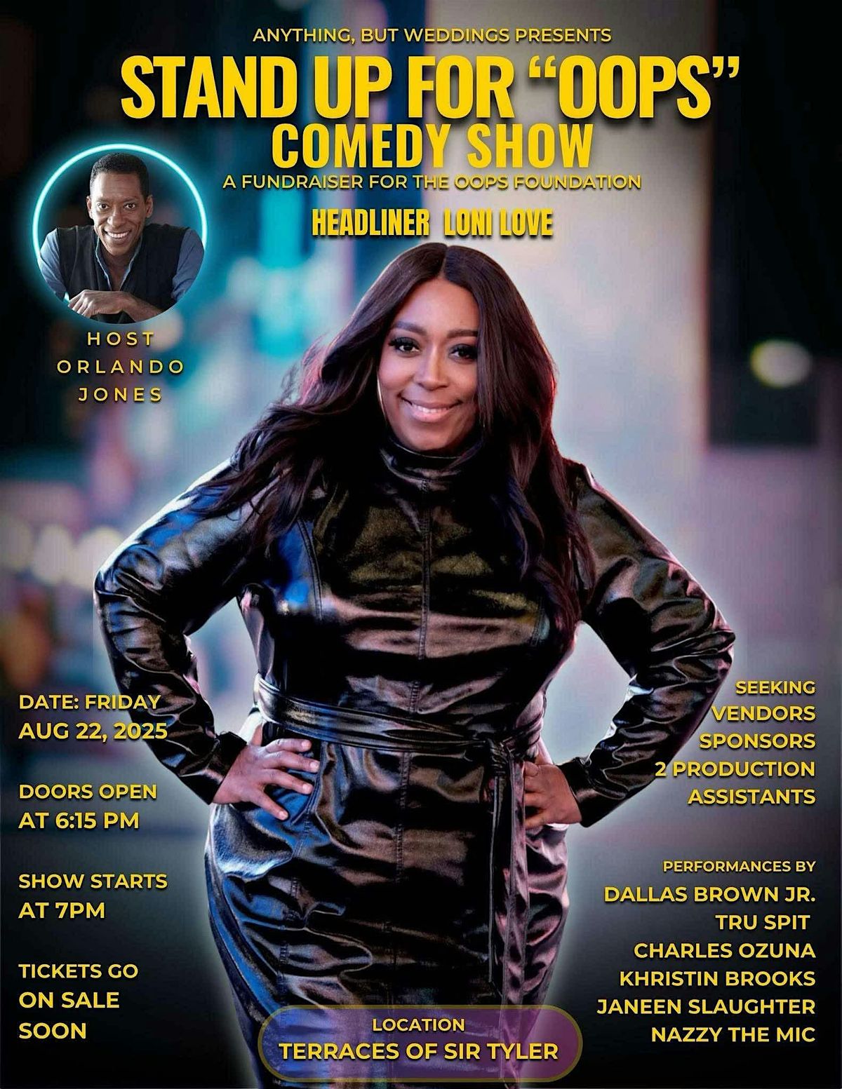 STAND UP for OOPS Comedy Show, 22 August | Event in Wilmington | AllEvents