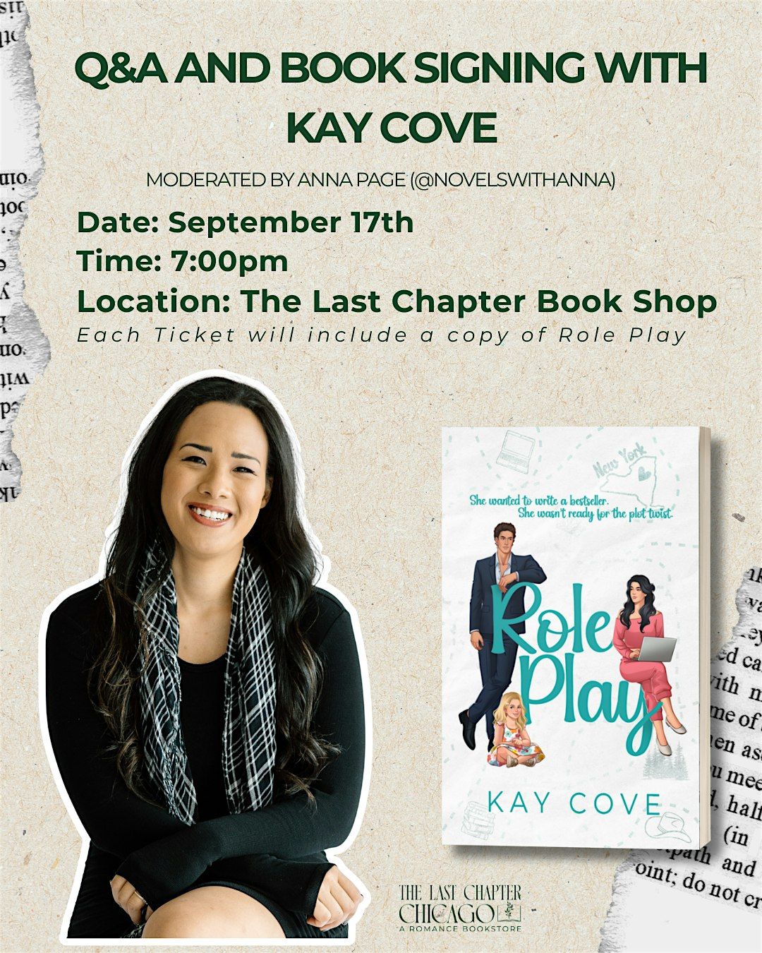 Q&A and book signing with Kay Cove, 17 September | Event in Chicago | AllEvents