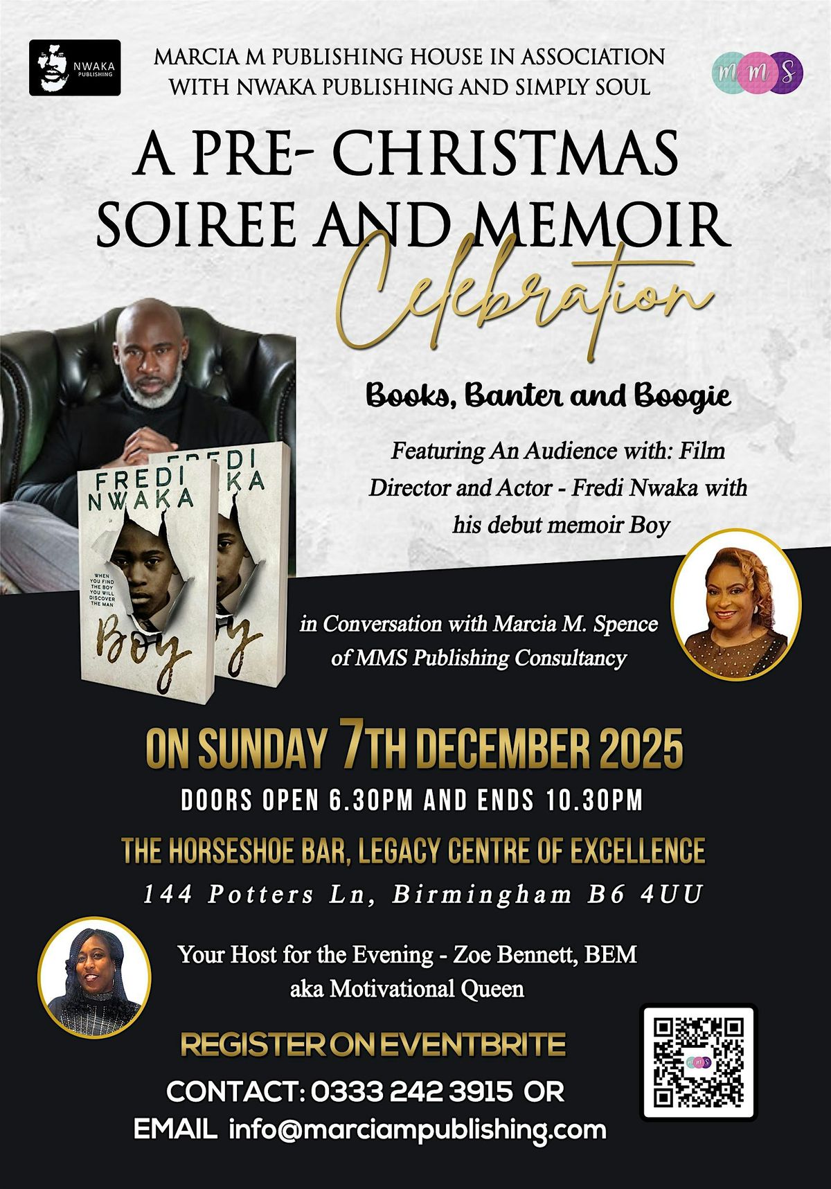 Books , Banter & Boogie - An Audience with Fredi Nwaka, 7 December | Event in Birmingham | AllEvents