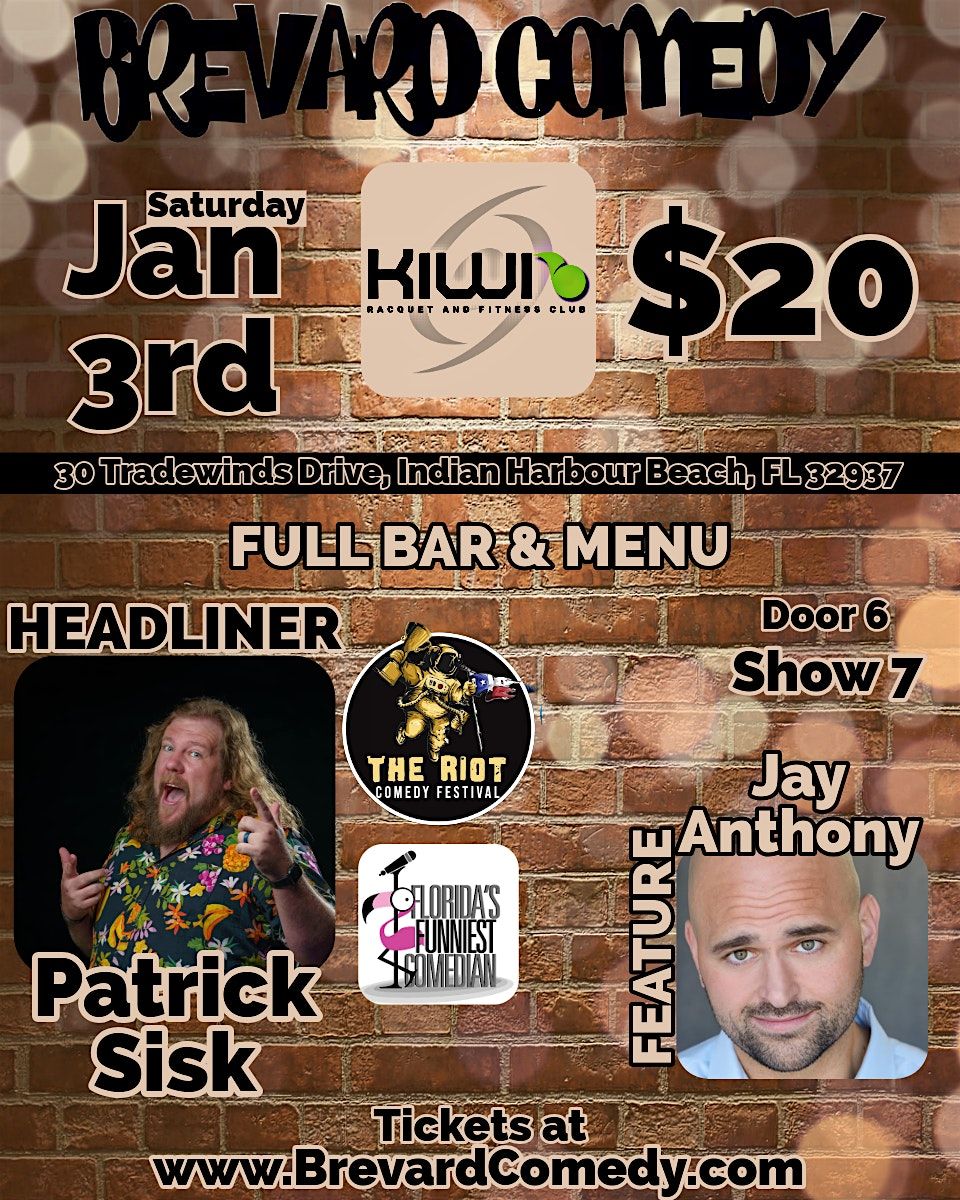 Brevardcomedy at Kiwi Tennis and Racquet Club!!!, 3 January | Event in Satellite Beach | AllEvents