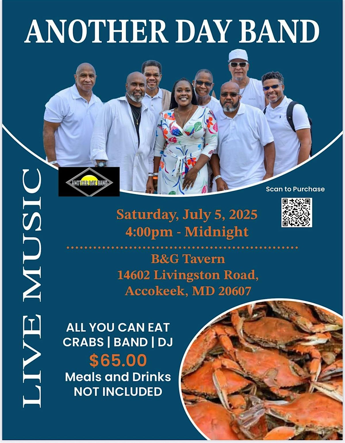 Copy of B & G presents crab feast and party, 5 July | Event in Accokeek | AllEvents