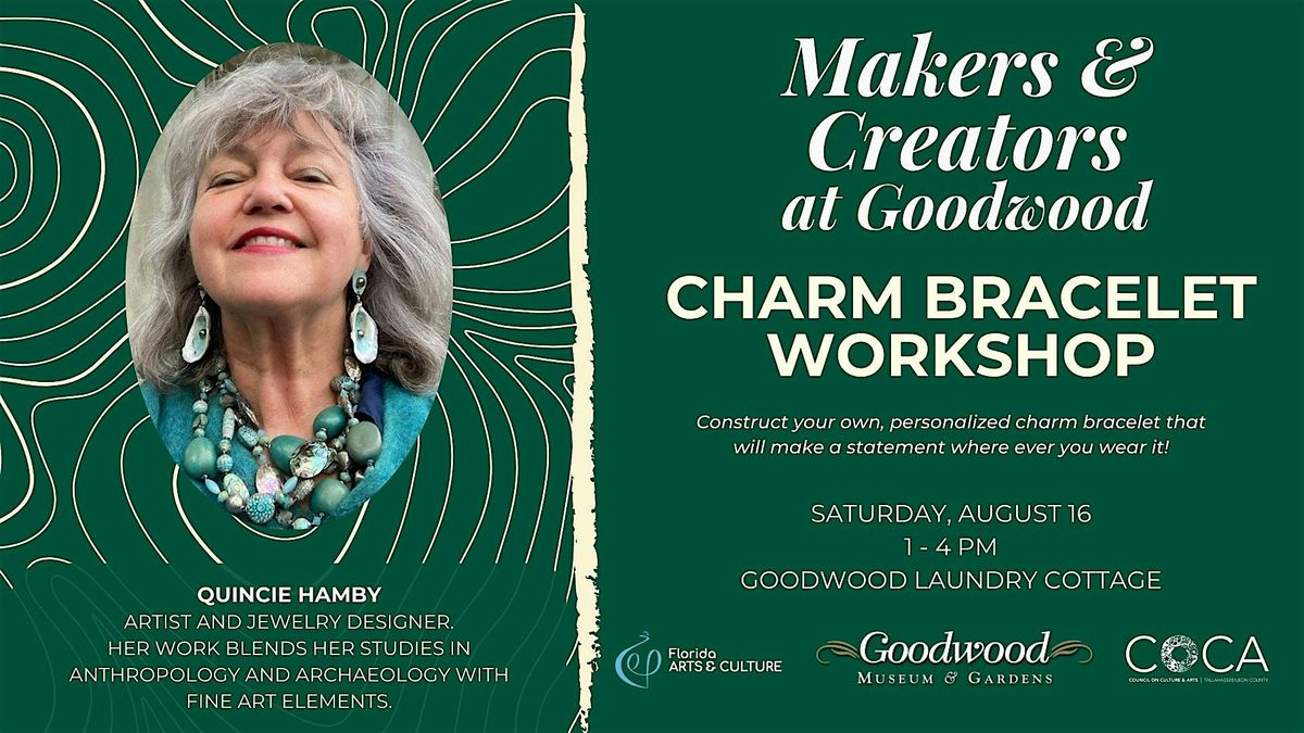 Charm Bracelet Workshop with Quincie Hamby, 16 August | Event in Tallahassee | AllEvents