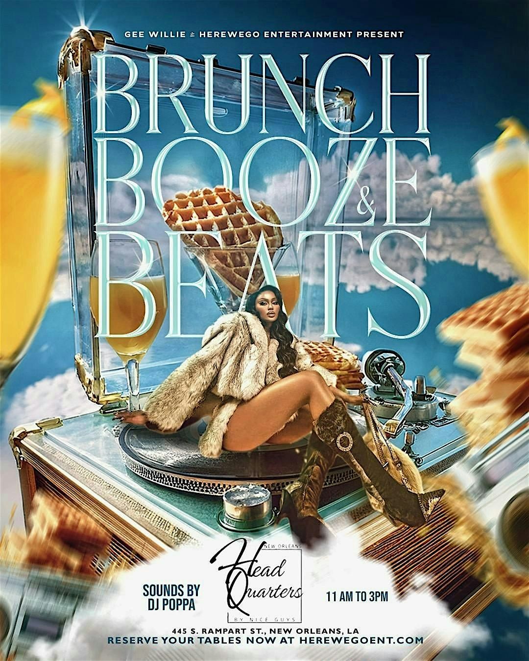 BRUNCH BOOZE & BEATS @ HEADQUARTERS BY NGN, 17 August | Event in New Orleans | AllEvents
