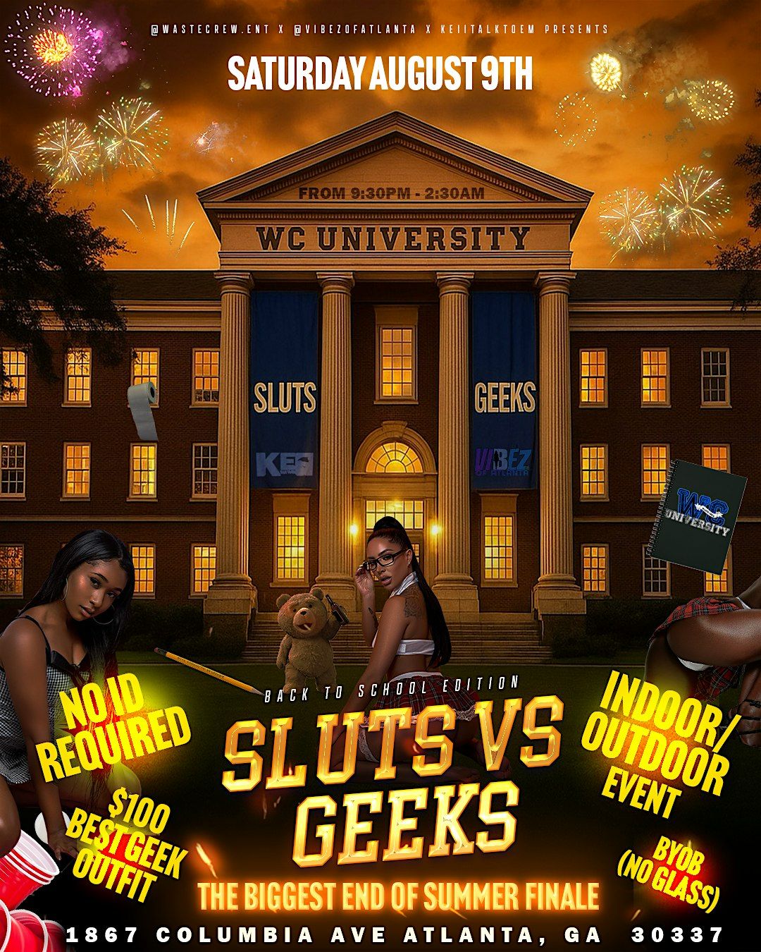SLUTS VS GEEKS ( SUMMER FINALE ), 9 August | Event in College Park | AllEvents