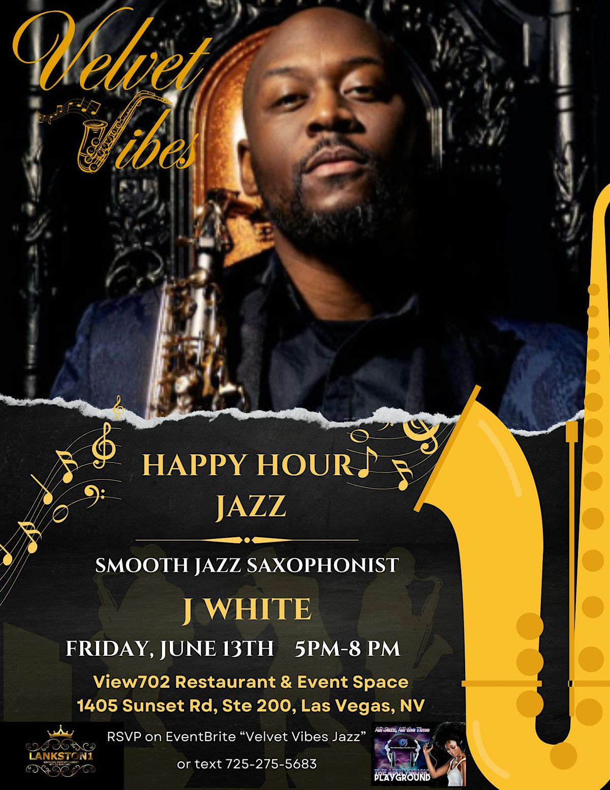 Velvet Vibes Friday "LIVE" Jazz Happy Hour ft J White, 13 June | Event in Las Vegas | AllEvents