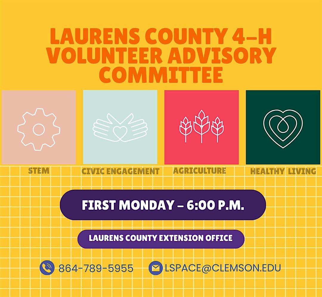 Laurens County Volunteer Advisory Meeting | Event in Laurens | AllEvents