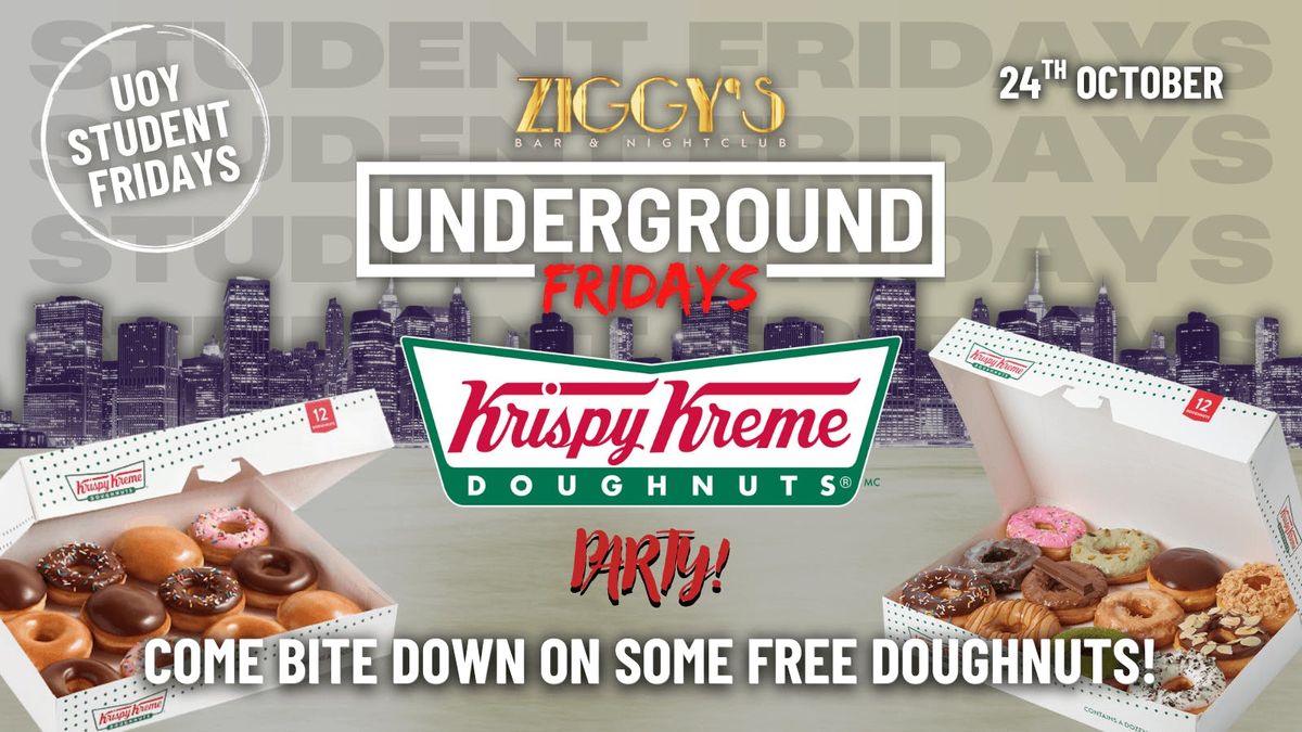 Underground Fridays at Ziggy's KRISPY KREME DONUT PARTY - 24th October, 24 October | Event in York | AllEvents