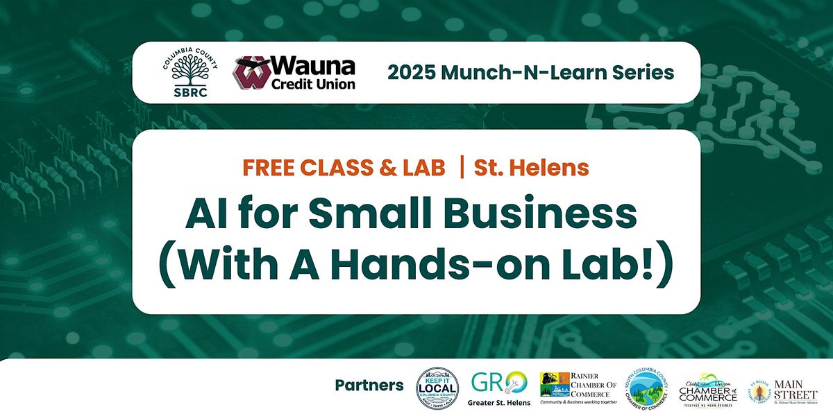 AI  for Small Business + Lab (St. Helens), 21 August | Event in St. Helens | AllEvents