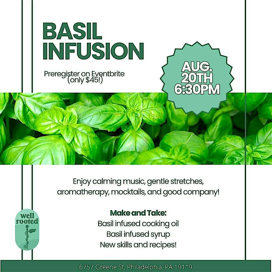 Basil Infusion-Horticulture Therapy Workshop, 20 August | Event in Philadelphia | AllEvents