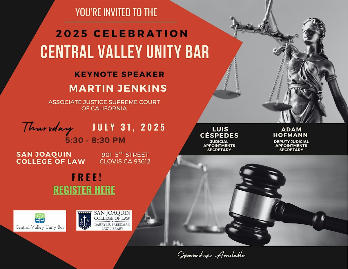 Central Valley Unity Bar 2025 Celebration, 31 July | Event in Clovis | AllEvents