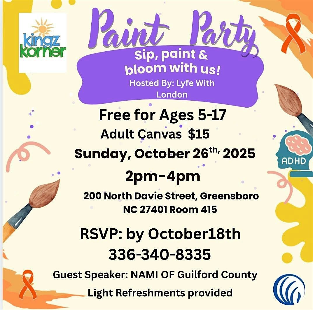 Sip, Paint & Bloom Hosted By Lyfe with London, 26 October | Event in Greensboro | AllEvents