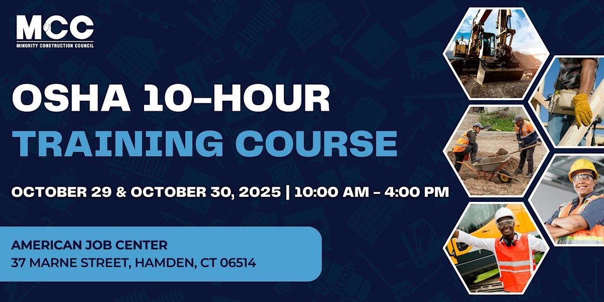 OSHA 10 Training, 29 October | Event in Hamden | AllEvents