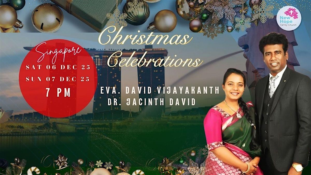 Christmas With David  and Jacinth Vijayakanth in SINGAPORE, 6 December | Event in Singapore | AllEvents