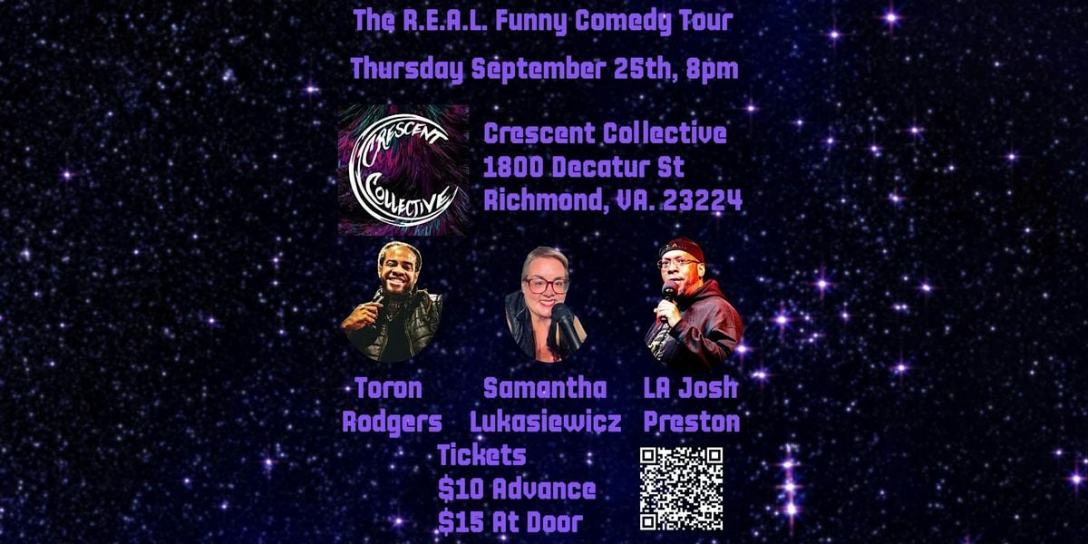 The R.E.A.L. Funny Comedy Tour, 25 September | Event in Richmond | AllEvents