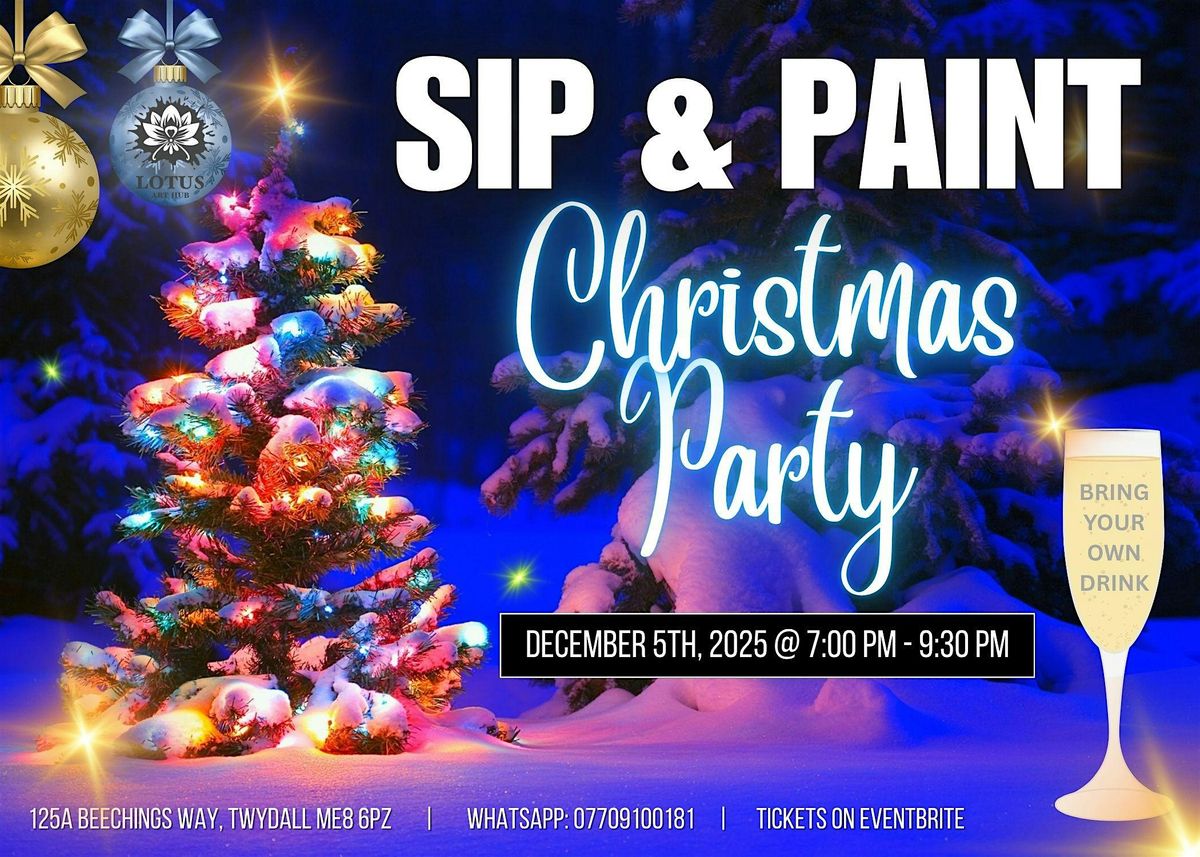 Sip & Paint Party - Christmas, 5 December | Event in Gillingham | AllEvents