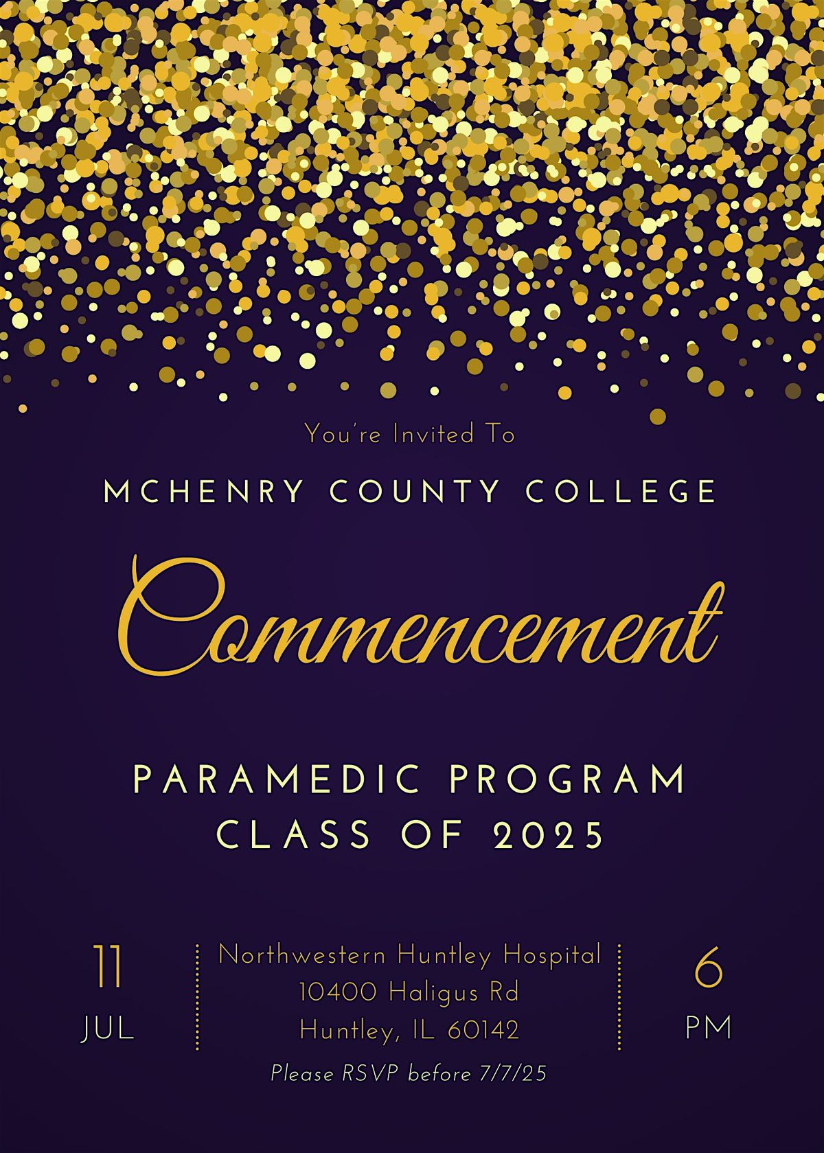MCC/NM Paramedic Program Commencement Ceremony, 11 July | Event in Huntley | AllEvents