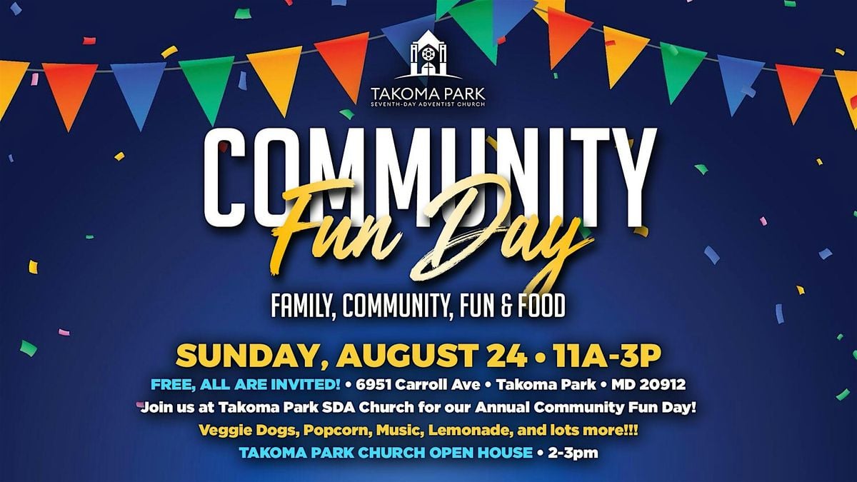 Community Fun Day, 24 August | Event in Takoma Park | AllEvents