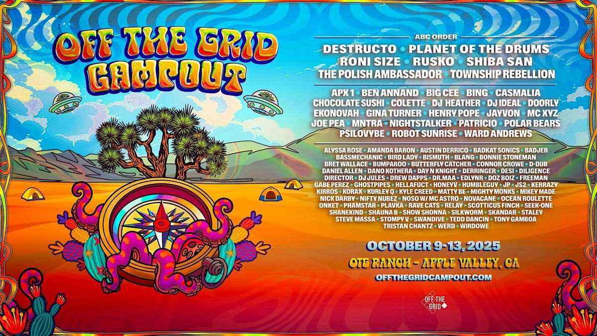 Off The Grid Campout (SoCal), 9 October | Event in Apple Valley | AllEvents