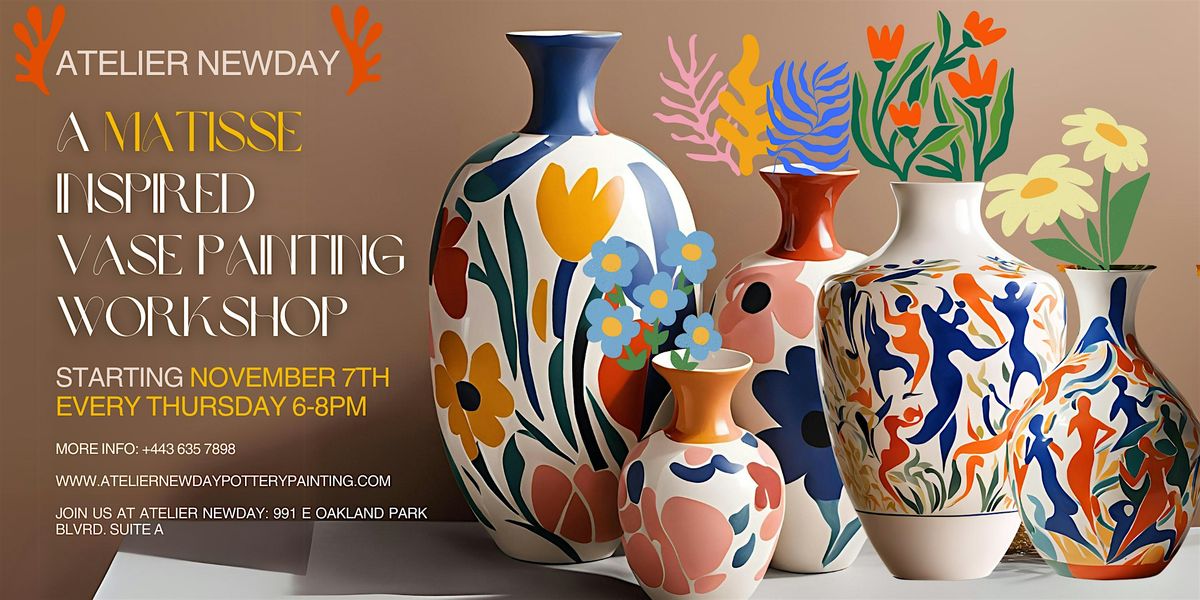 Matisse Inspired Vase Painting Workshop | Event in Oakland Park | AllEvents