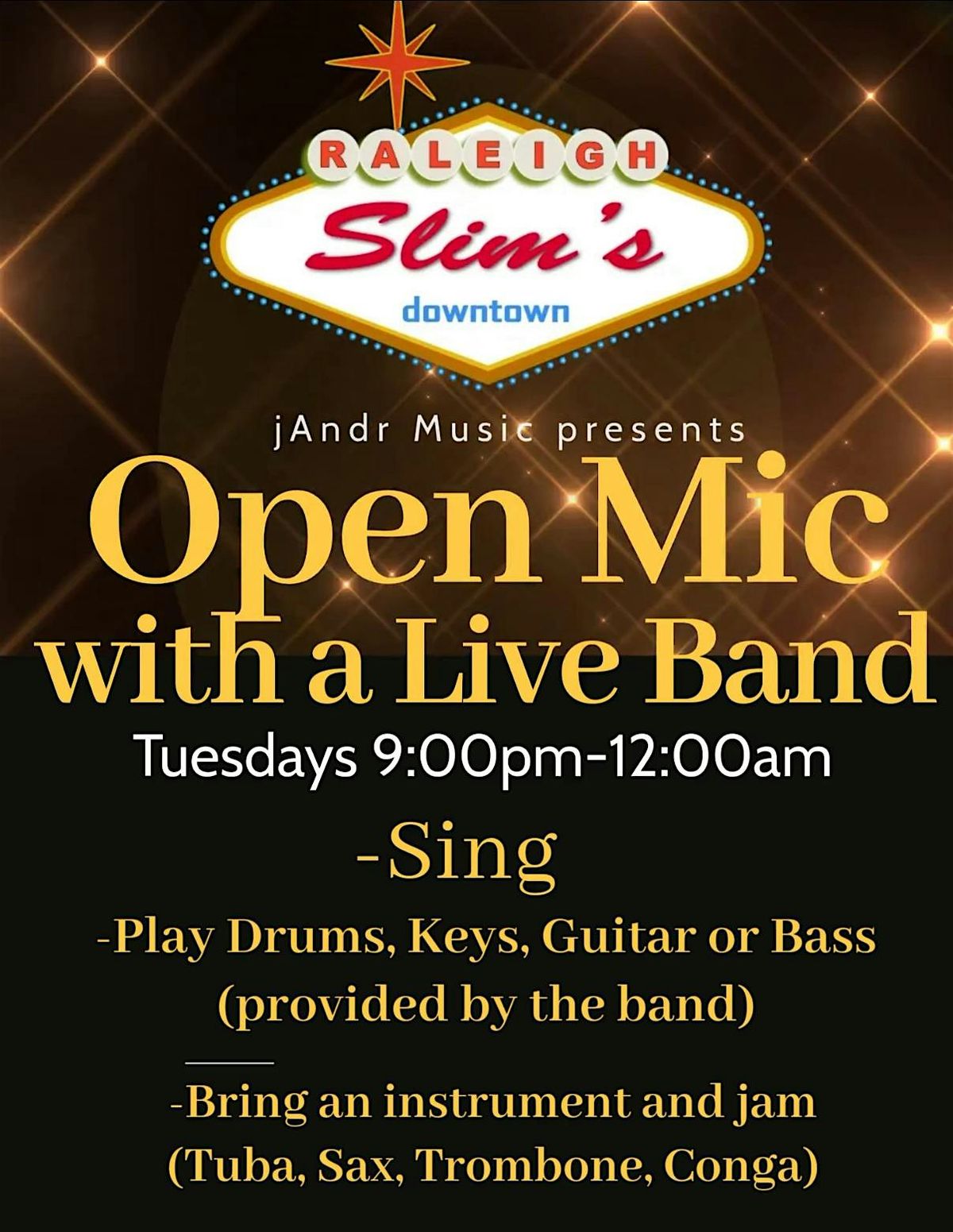 Tuesday Open Mic at Slim's! | Event in Raleigh | AllEvents
