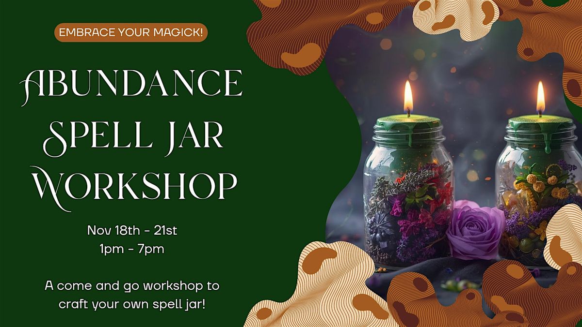 Abundance Spell Jar Workshop, 18 November | Event in Richland Hills | AllEvents