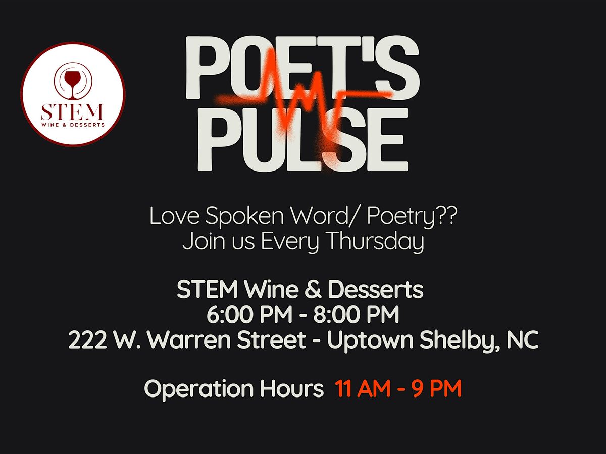 Poet's Pulse Poetry Nights, 22 May | Event in Shelby | AllEvents