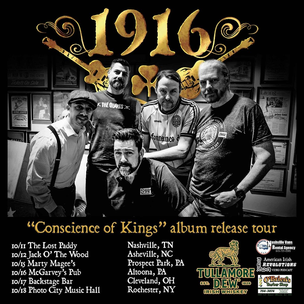 1916 - Album Release Tour: Conscience of Kings, 15 October | Event in Prospect Park | AllEvents