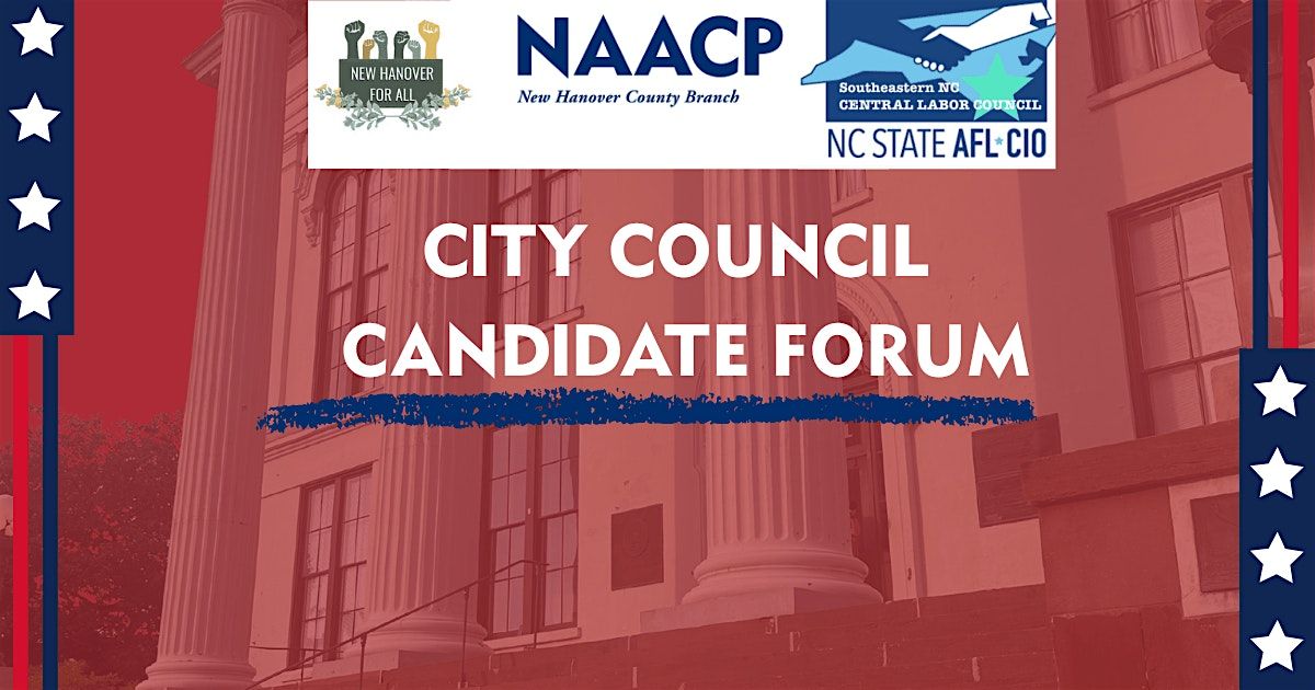 CITY COUNCIL CANDIDATE FORUM, 2 September | Event in Wilmington | AllEvents