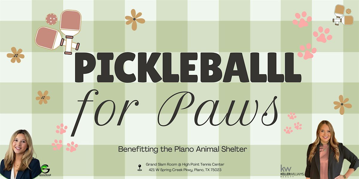 Pickleball for Paws - Hosted by Emma Killingsworth, REALTOR, 15 November | Event in Plano | AllEvents