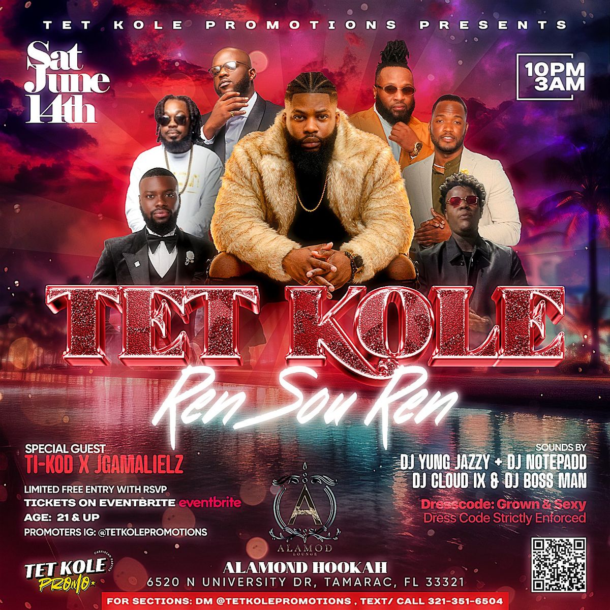 Tet Kole, Ren Sou Ren, 14 June | Event in Tamarac | AllEvents