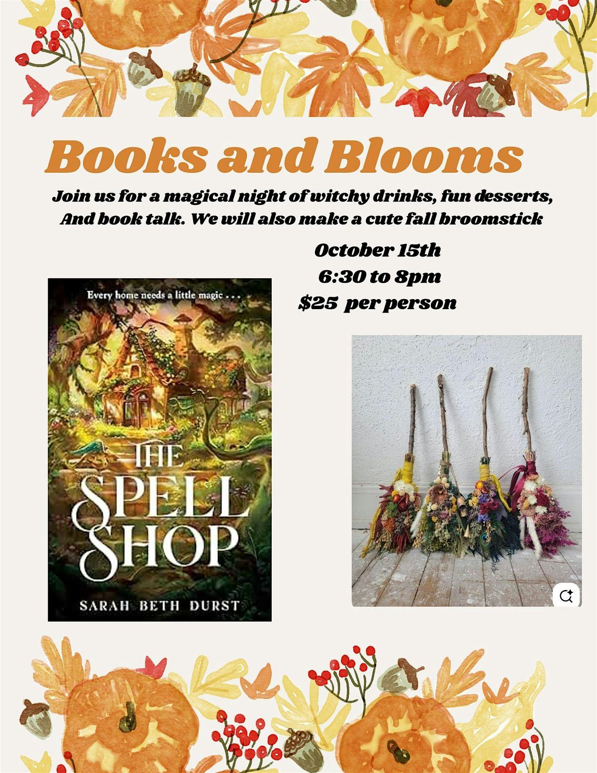 Books and Blooms: A Witch's Guide to Magical Innkeeping, 21 October | Event in Amanda | AllEvents