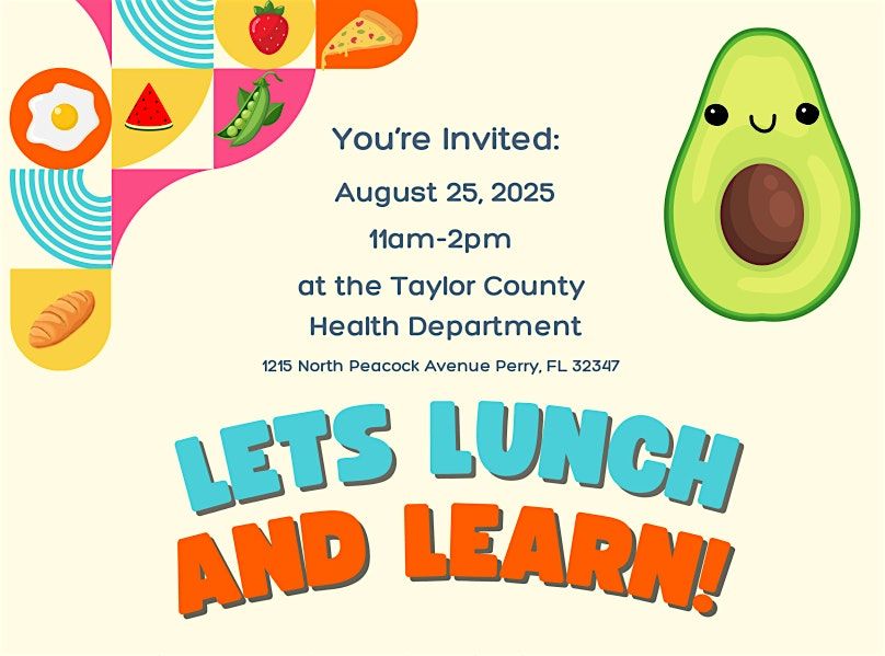 Healthy Start: Taylor Lunch & Learn, 25 August | Event in Perry | AllEvents
