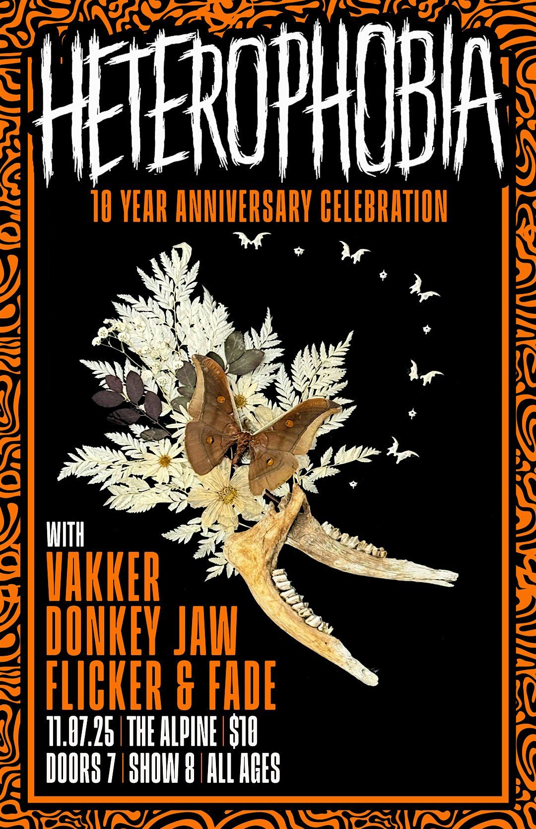 Heterophobia 10 Year Celebration With Donkey Jaw, Vakker, Flicker & Fade, 7 November | Event in Reno | AllEvents
