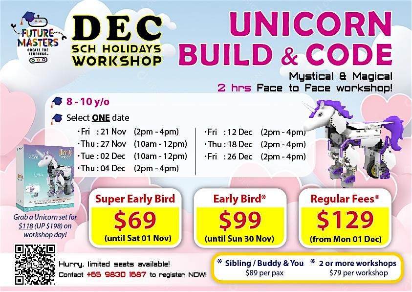 Future Masters Academy: December 2025 Unicorn Workshop, 21 November | Event in Singapore | AllEvents