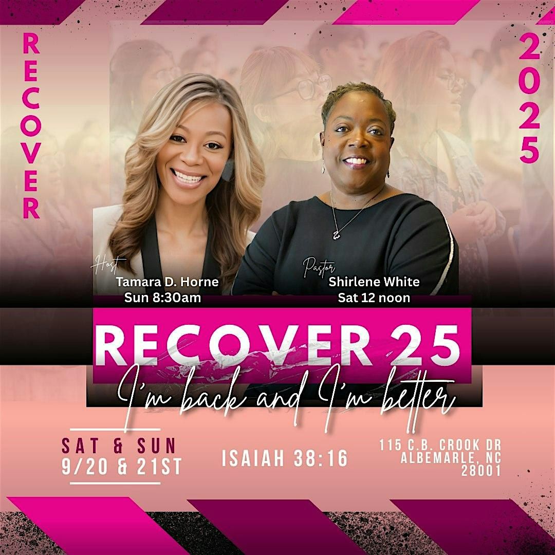 Recover 2025: I’m Back and I’m Better | Event in Albemarle | AllEvents