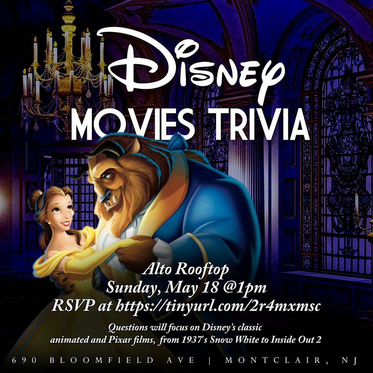Disney Movies Trivia - 1PM with Brunch Specials, 18 May | Event in Montclair | AllEvents