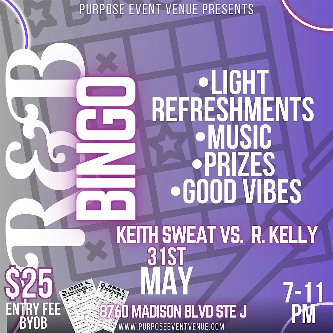 R&B is back! Join us for a Fun night of BINGO and VIBES!, 31 May | Event in Madison | AllEvents