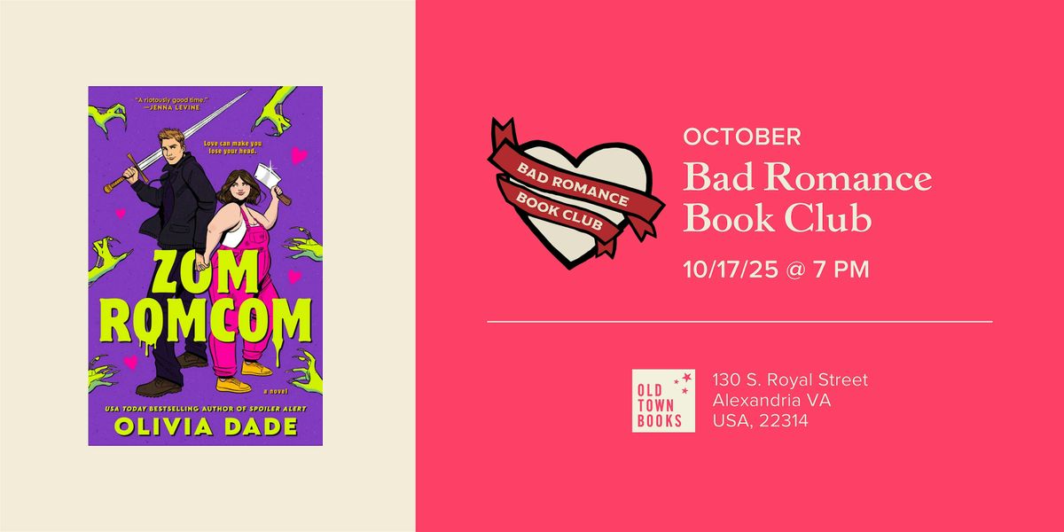 October Bad Romance Book Club: Zomromcom, 17 October | Event in Alexandria | AllEvents