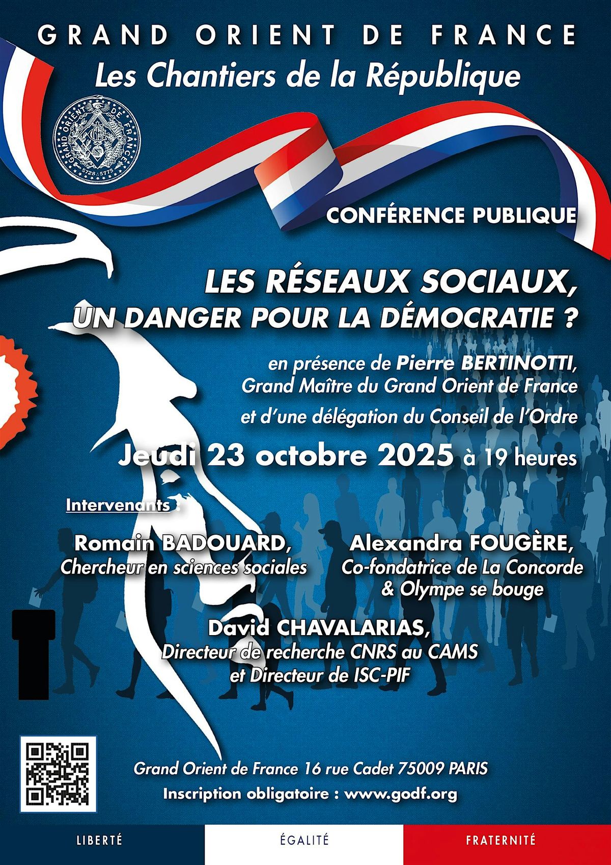 Les réseaux sociaux, un danger pour la démocratie ?, 23 October | Event in Paris | AllEvents