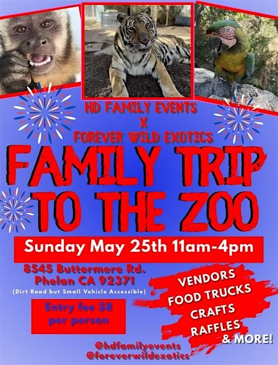 Family Trip to the ZOO -Phelan,CA, 19 June | Event in Phelan | AllEvents