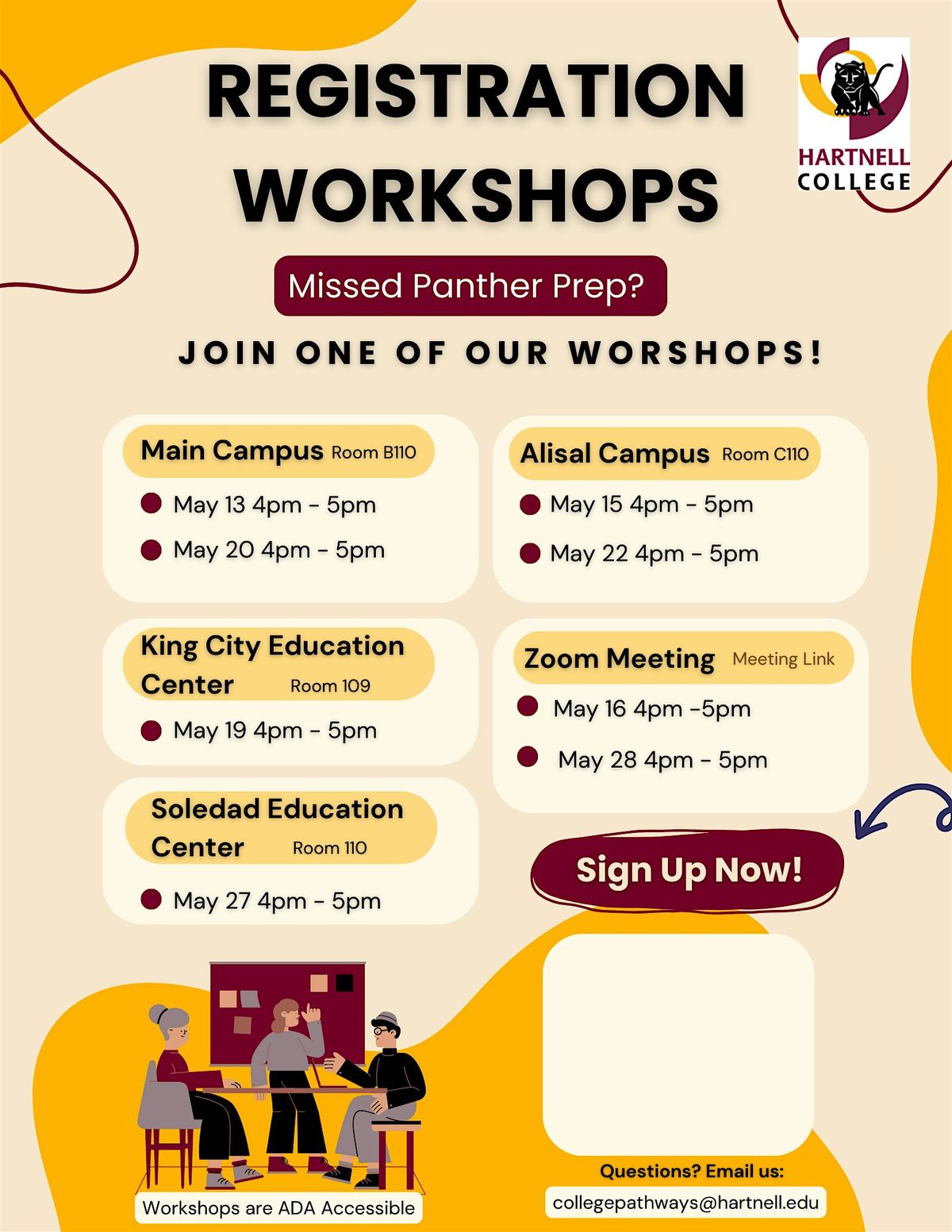 Registration Workshop | Event in Salinas | AllEvents