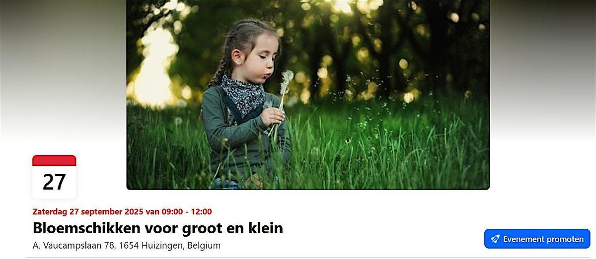 Bloemschikken voor groot en klein, 27 September | Event in Beersel | AllEvents