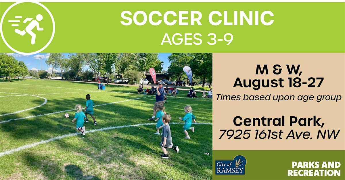 Soccer Clinic (M & W, four sessions), 18 August | Event in Ramsey | AllEvents